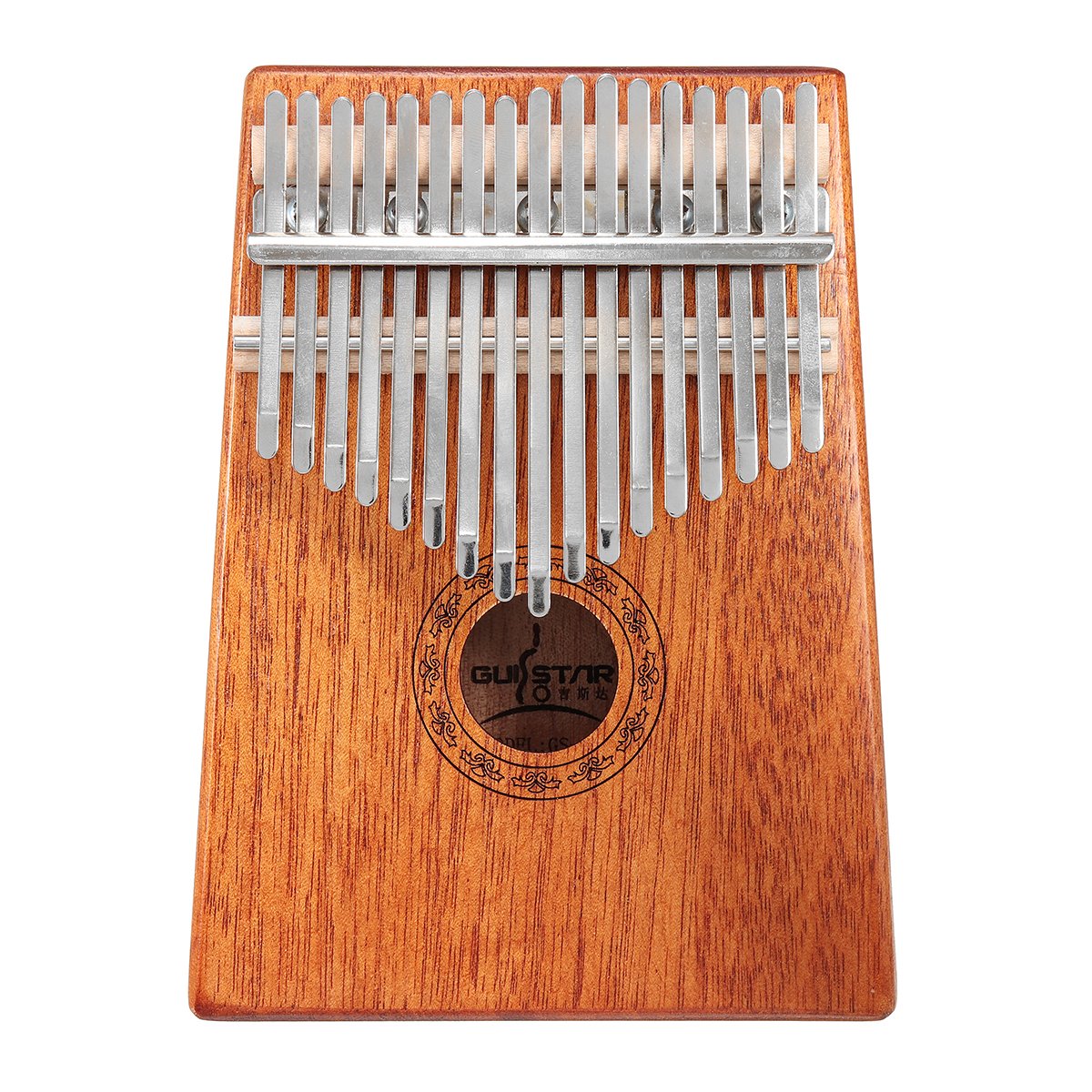 17 Keys Wood Kalimba Mahogany Thumb Piano Finger Percussion With Tuning Hammer 2 17 Keys Wood Kalimba Mahogany Thumb Piano Finger Percussion With Tuning Hammer - Image 2