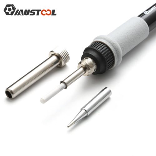 Mustool® MT223 60W Adjustable Temperature Electric Solder Iron Welding Rework Repair Tool with 5pcs Solder Tips I/3C/4C/K/2.4D 110V/220V Option 10