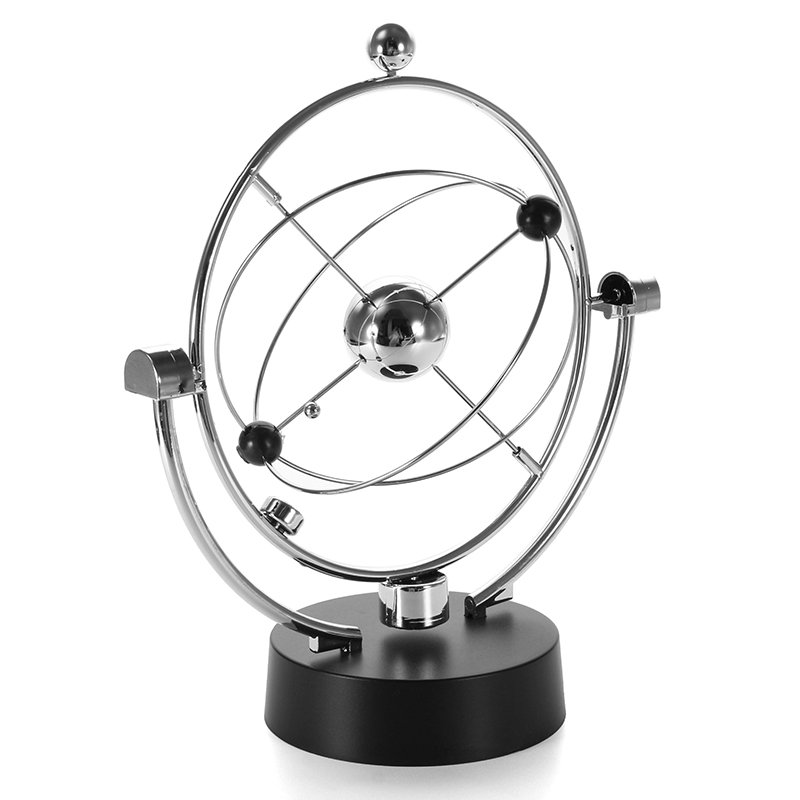 Silver Orbital Desk Decoration Celestial Newton Pendulum 2 Silver Orbital Desk Decoration Celestial Newton Pendulum - Image 2