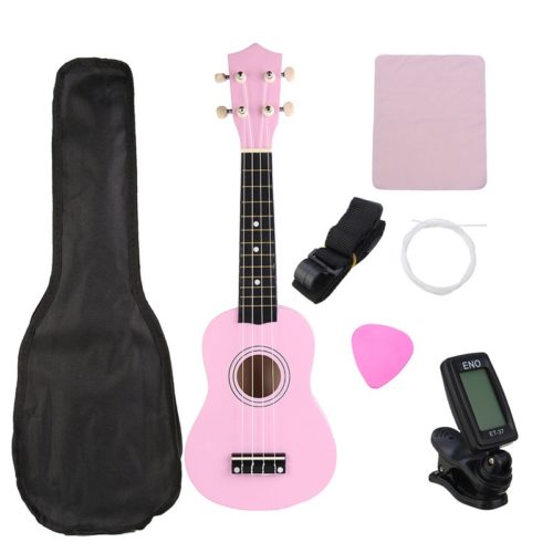 21 Inch Economic Soprano Ukulele Uke Musical Instrument With Gig bag Strings Tuner 1