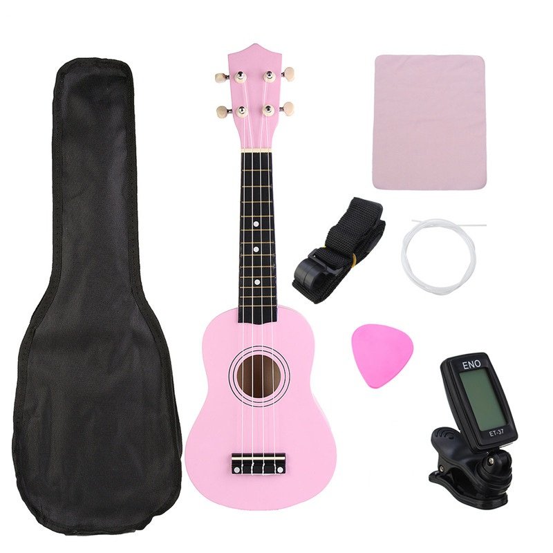 21 Inch Economic Soprano Ukulele Uke Musical Instrument With Gig bag Strings Tuner 2