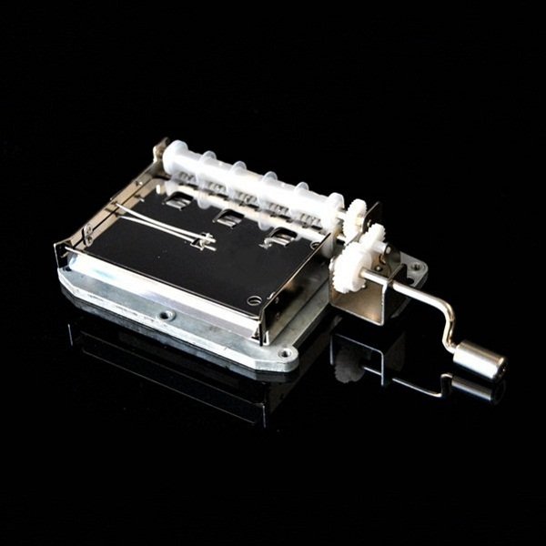 30 Tones DIY Hand Cranked Music Box Movement with Hole Puncher and Paper Tapes 3 30 Tones DIY Hand Cranked Music Box Movement with Hole Puncher and Paper Tapes - Image 3