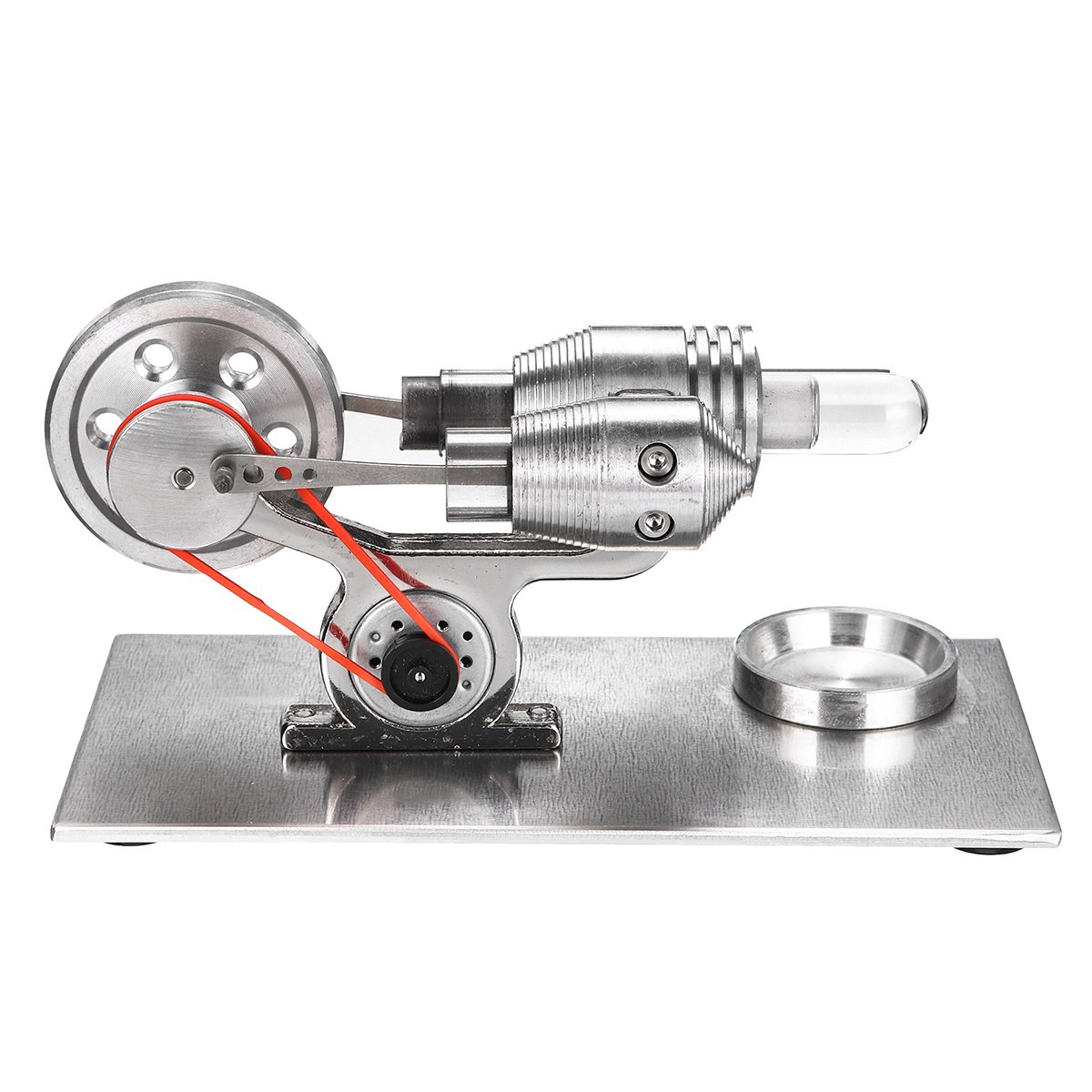 STEM Stainless Mini Hot Air Stirling Engine Motor Model Educational Toy Kit 3 STEM Stainless Mini Hot Air Stirling Engine Motor Model Educational Toy Kit - Image 3
