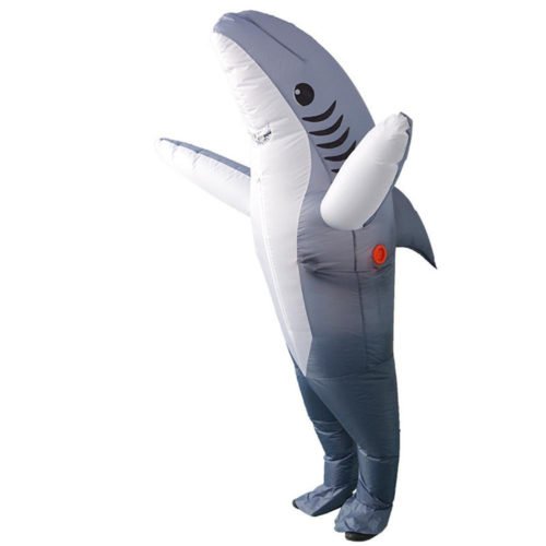 Inflatable Costumes Shark Adult Halloween Fancy Dress Funny Scary Dress Costume 3