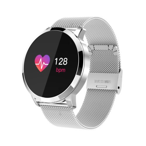 [New Color Updated] Newwear Q8 Stainless Steel 0.95 inch OLED Color Screen Blood Pressure Heart Rate Smart Watch 5