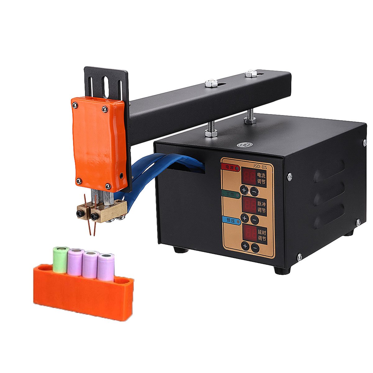 220V 3KW Battery Spot Welding Machine Extended Arm Welding Machine with Pulse & Current Display 1