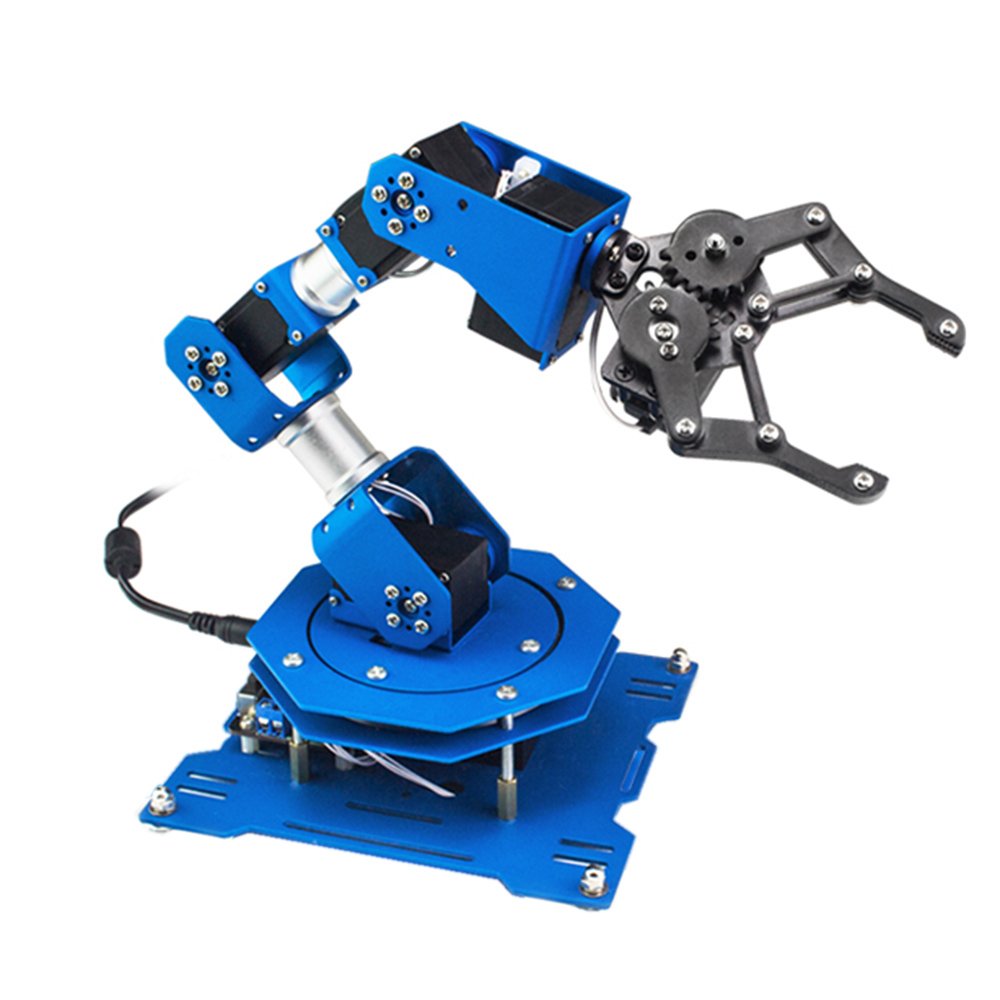 LOBOT 6DOF Scratch Metal RC Robot Arm Programmable Stick/APP Control With Servos 1 LOBOT 6DOF Scratch Metal RC Robot Arm Programmable Stick/APP Control With Servos