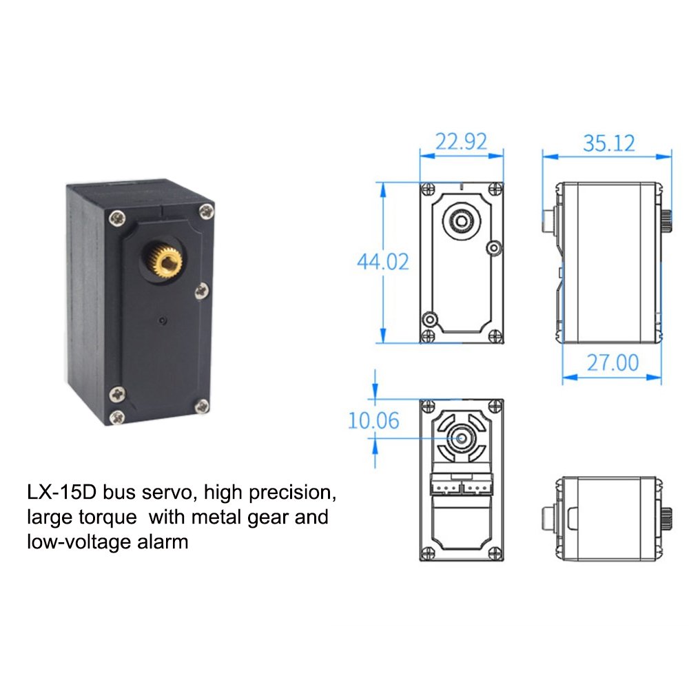 LOBOT 6DOF Scratch Metal RC Robot Arm Programmable Stick/APP Control With Servos 4 LOBOT 6DOF Scratch Metal RC Robot Arm Programmable Stick/APP Control With Servos - Image 4