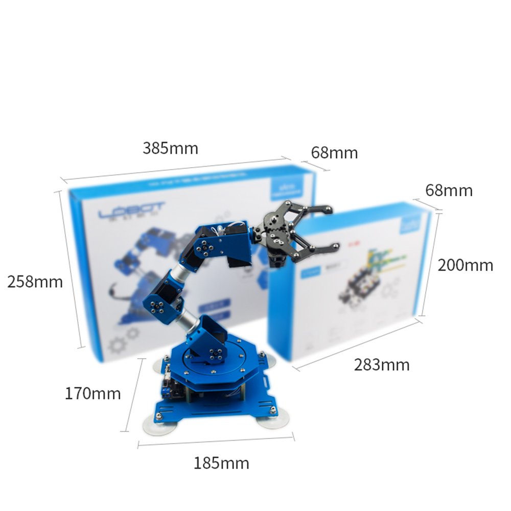 LOBOT 6DOF Scratch Metal RC Robot Arm Programmable Stick/APP Control With Servos 7 LOBOT 6DOF Scratch Metal RC Robot Arm Programmable Stick/APP Control With Servos - Image 7