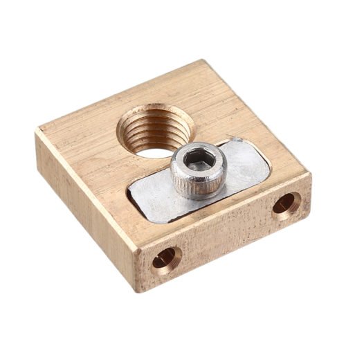 UM3 M6*0.75 Thread Brass Copper Heating Block 4mm for 3D Printer 4