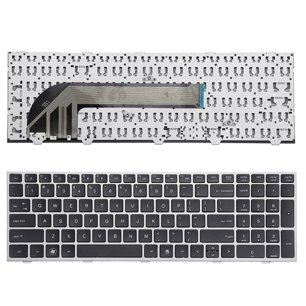 Laptop Replace Keyboard For HP ProBook 4540 4540S 4545 4545S Series Notebook With Silver Frame 2