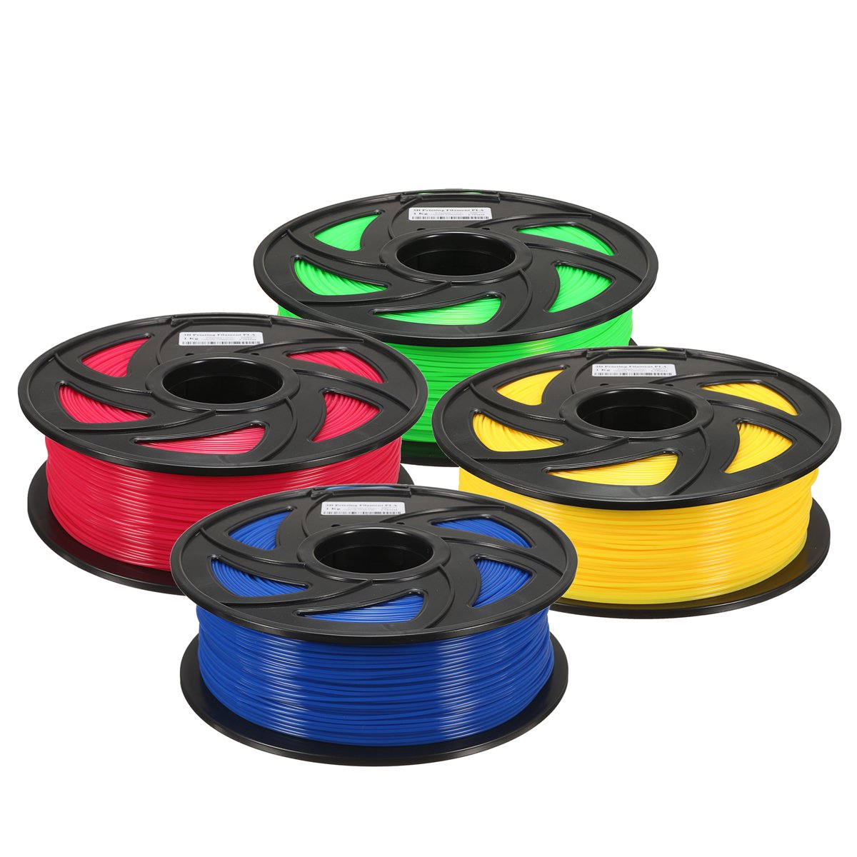 1.75mm 1KG PLA Transparent Red/Blue/Green/Yellow Filament For 3D Printer RepRap 2