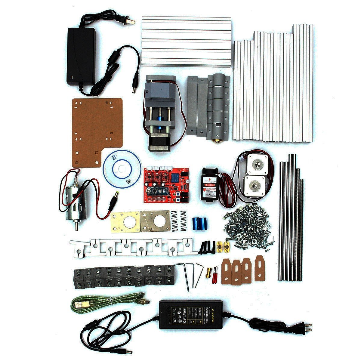 Mini DIY CNC Router | Laser Module Wood Engraving | Cutting Milling Engraver 4 Mini DIY CNC Router | Laser Module Wood Engraving | Cutting Milling Engraver - Image 4