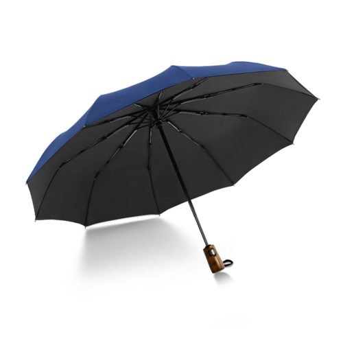 Xmund XD-HK5 2-3 People Wood Handle Automatic Folding Umbrella Portable Waterproof Camping Sunshade 4