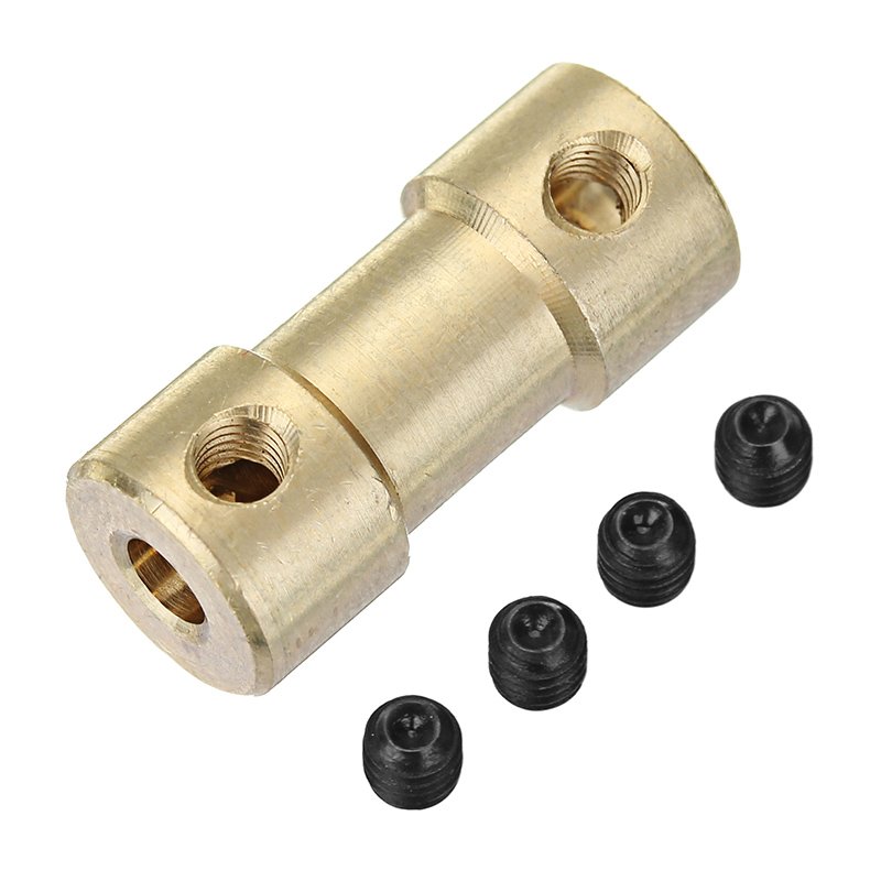 3.17mm-3.17mm Brass Coupler Spindle Motor Shaft Coupling Connector for EleksMill Engraver CNC Router 2