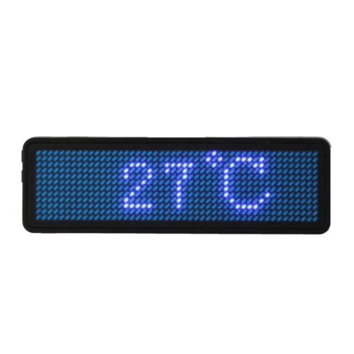 12 x 48 Pixels Programmable LED Digital Scrolling Message Name Tag ID Badge Holder Board 2