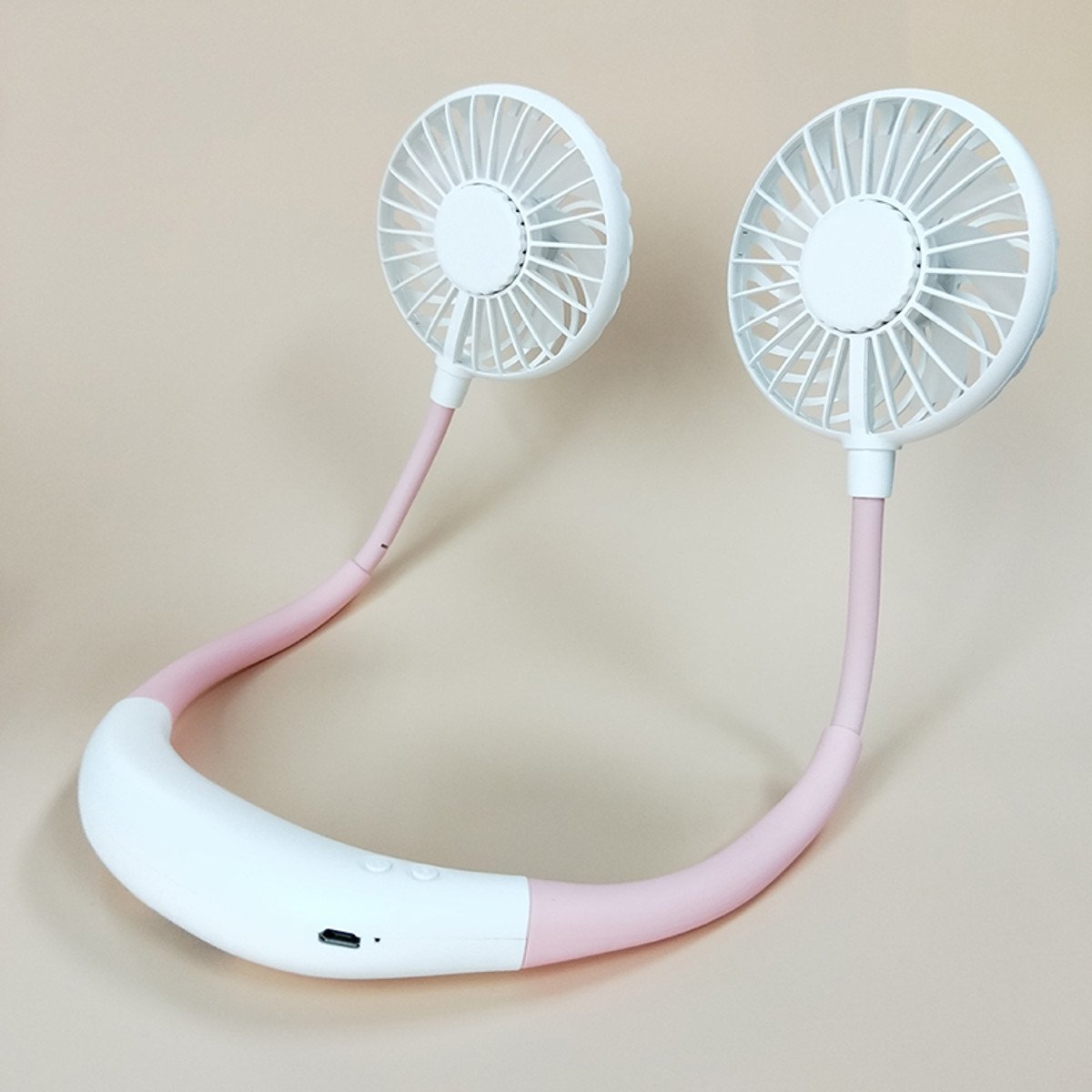 LED Personal Fan Hands-free Min Fan Aromatherapy Portable Li-ion Battery USB Rechargable Hanging Neck Sport Fan Mini Air Fan - Blue 5 LED Personal Fan Hands-free Min Fan Aromatherapy Portable Li-ion Battery USB Rechargable Hanging Neck Sport Fan Mini Air Fan - Blue - Image 5