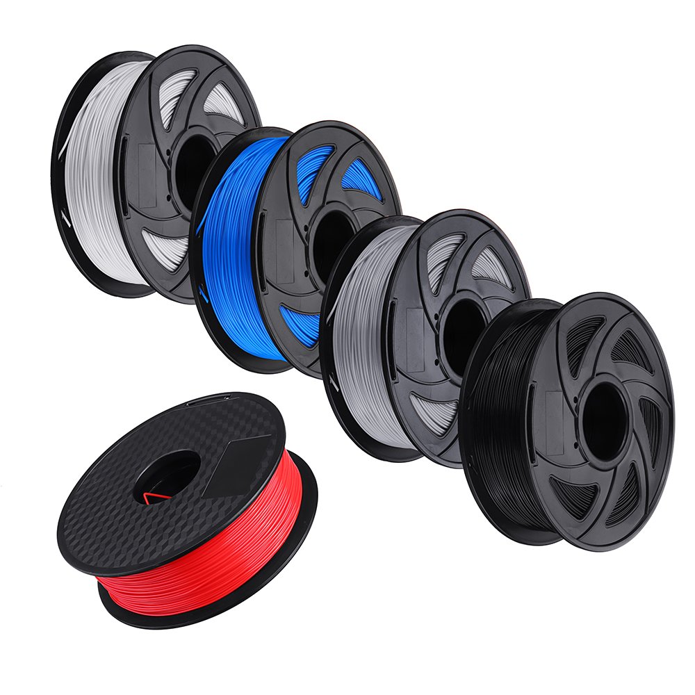 BIQU Gray/Black/White/Blue/Red 1KG/Roll 1.75mm PLA Filament for RepRap 3D Printer 1 BIQU Gray/Black/White/Blue/Red 1KG/Roll 1.75mm PLA Filament for RepRap 3D Printer