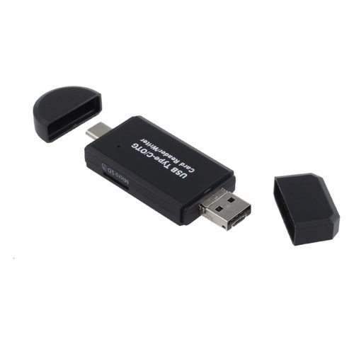 3 in 1 OTG Card Reader Type C USB Micro USB Combo to 2 Slot TF SD Card Reader 5