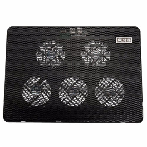 5 Fans LED USB Port Cooling Stand Pad Cooler for 17 inch Laptop Notebook 4