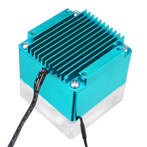 8W 4M Pump Head Aluminum Alloy LED Light Water Cooling Recycling Water Pump with IR Controller 4