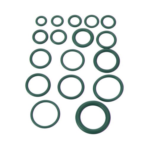 270pcs 18 Sizes O Ring Hydraulic Nitrile Seals Green Rubber O Ring Assortment Kit 6