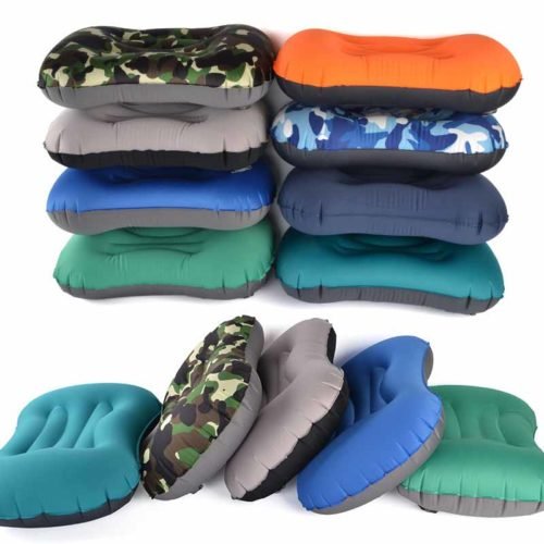 IPRee® Outdoor Travel Air Inflatable Pillow Sleep Headrest Neck Massage Folding Cushion 6