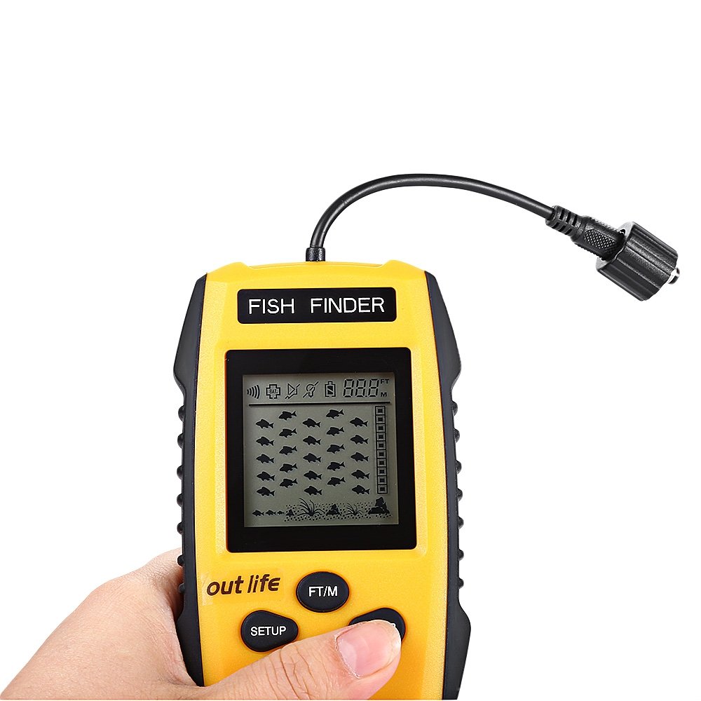 Outlife 0.7 - 100M 200KHz Fish Finder Sonar Alarm Transducer 4 Outlife 0.7 - 100M 200KHz Fish Finder Sonar Alarm Transducer - Image 4