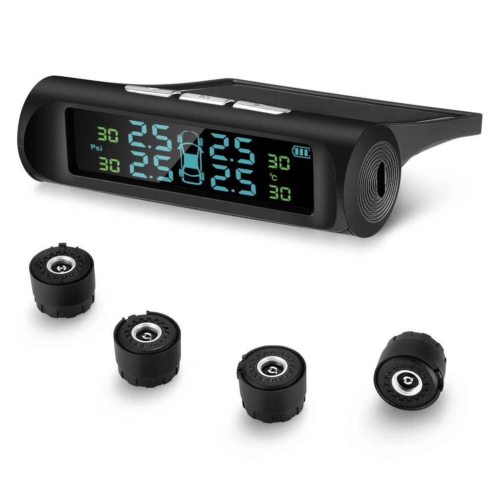 ZEEPIN C240 Tire Pressure Monitoring System Solar TPMS with 4 External Sensors 12 ZEEPIN C240 Tire Pressure Monitoring System Solar TPMS with 4 External Sensors - Image 12