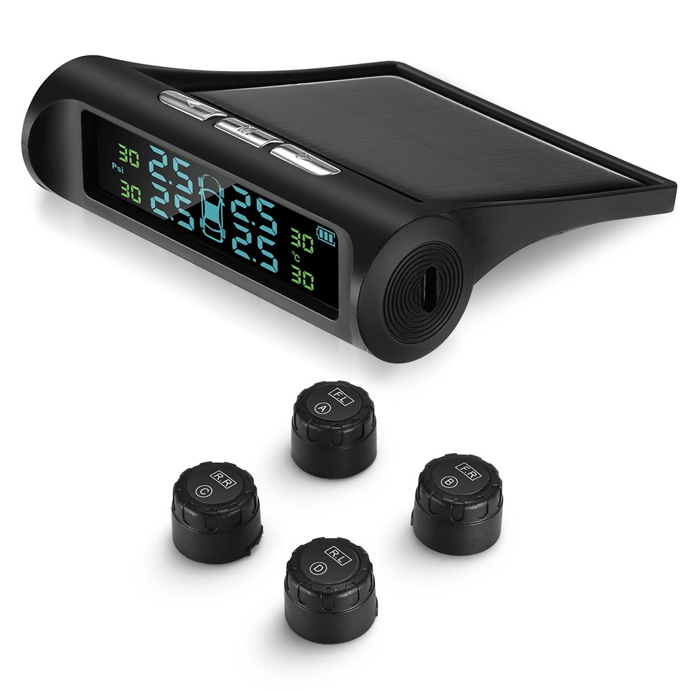 ZEEPIN C240 Tire Pressure Monitoring System Solar TPMS with 4 External Sensors 11 ZEEPIN C240 Tire Pressure Monitoring System Solar TPMS with 4 External Sensors - Image 11