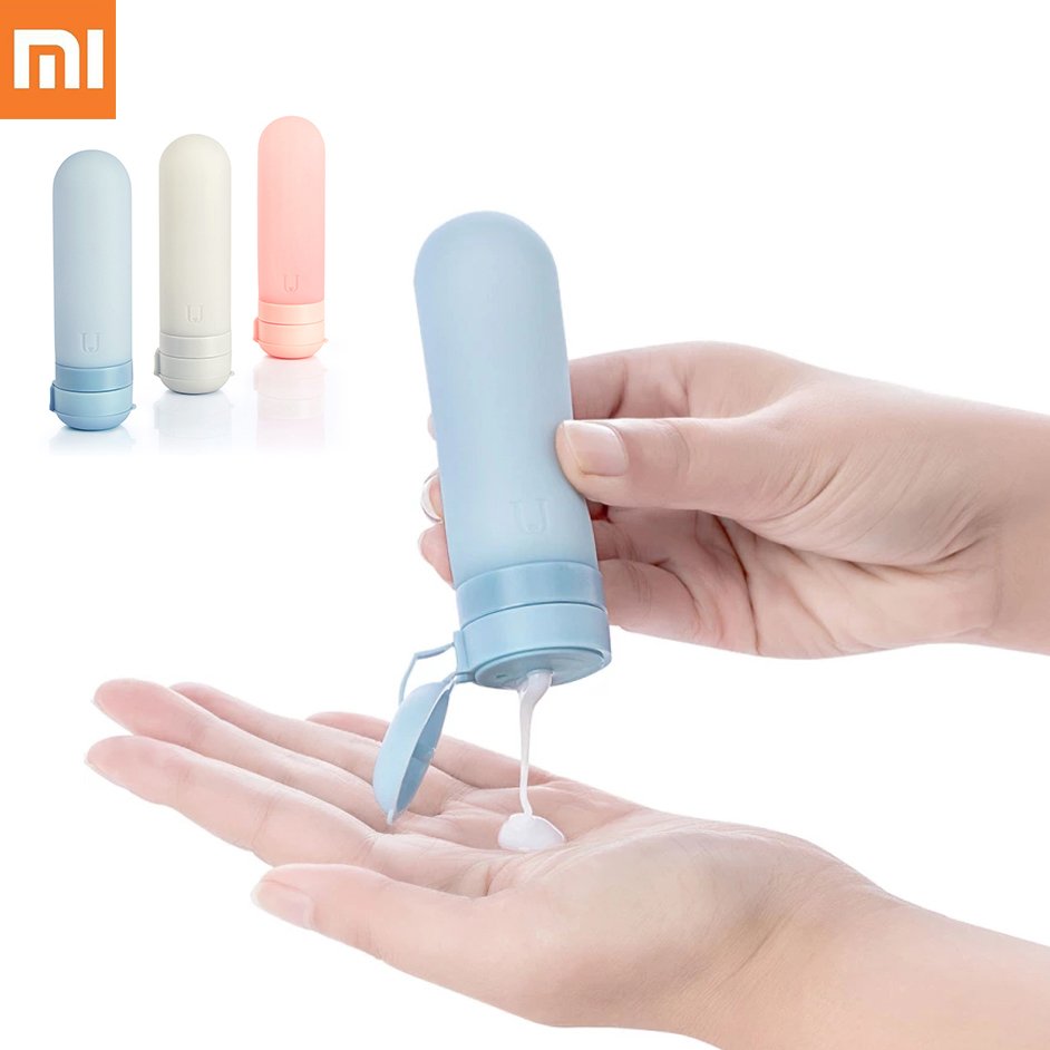 Xiaomi U 3Pcs/Set 50ml Portable Silicone Squishy Bottles Cosmetic Shampoo Shower Gel BPA Free Outdoor Travel 2
