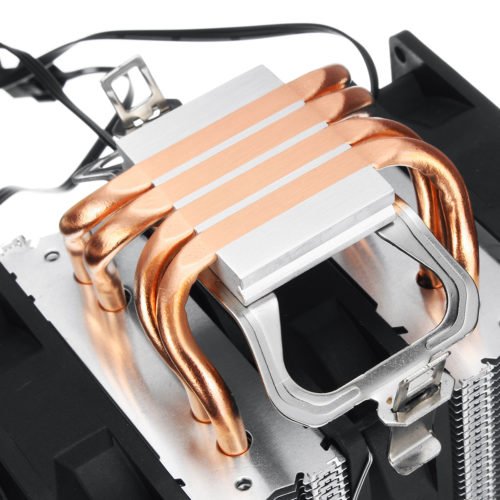3 Pin Triple Fans Four Copper Heat Pipes Colorful LED Light CPU Cooling Fan Cooler Heatsink for Intel AMD 7