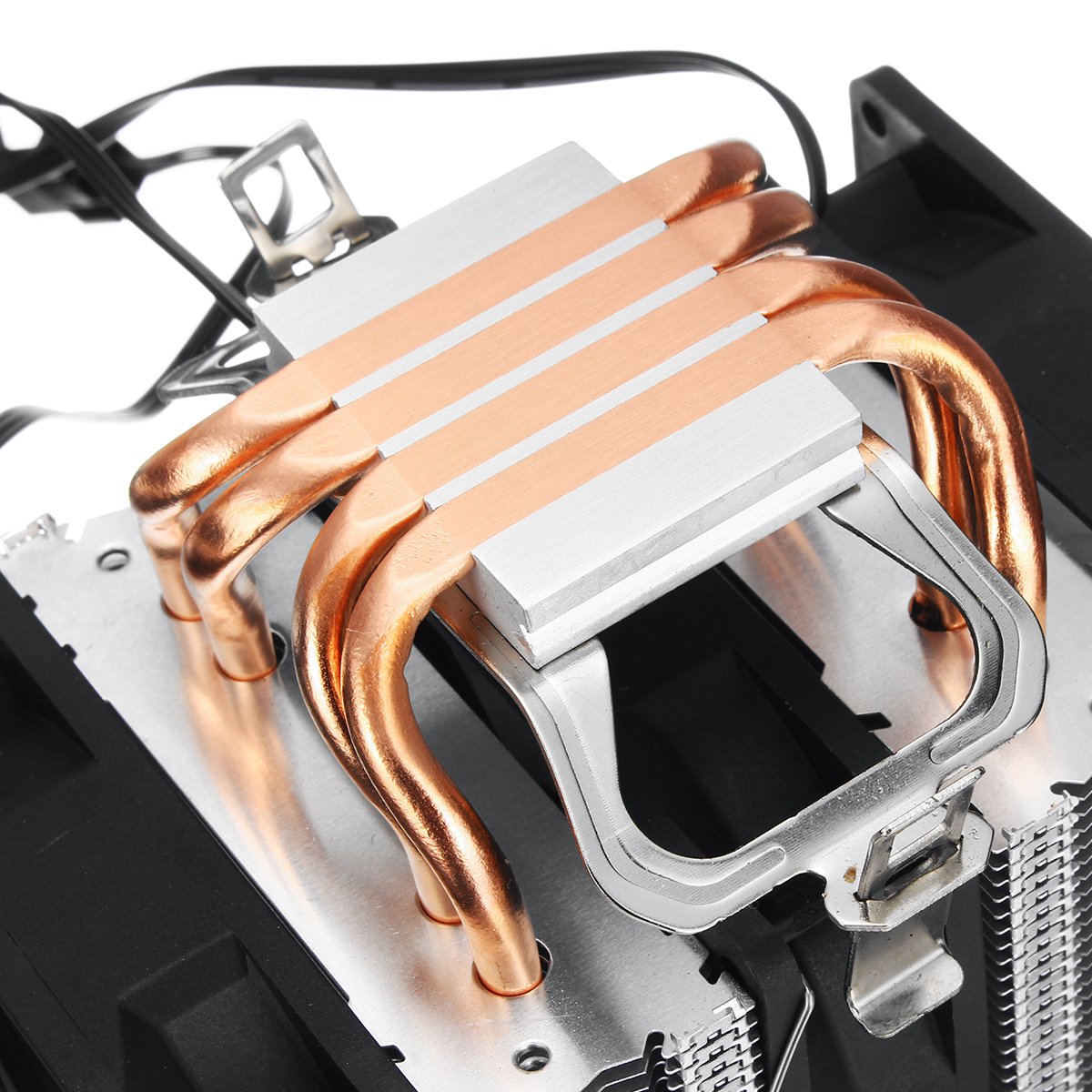 3 Pin Triple Fans Four Copper Heat Pipes Colorful LED Light CPU Cooling Fan Cooler Heatsink for Intel AMD 7 3 Pin Triple Fans Four Copper Heat Pipes Colorful LED Light CPU Cooling Fan Cooler Heatsink for Intel AMD - Image 7
