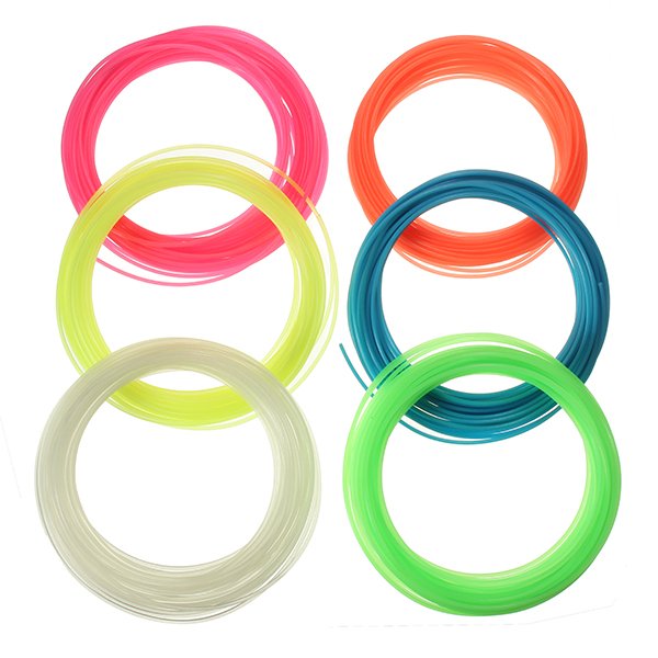 10M/Roll 1.75mm White/Green/Red/Orange/Yellow/Blue Luminous PLA Filament For 3D Printing Pen 1