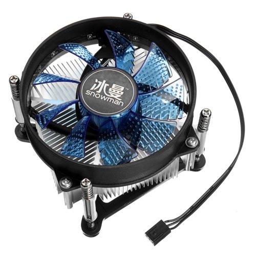 12V DC Copper Core CPU Cooler Fan Computer Cooling Fan Ultra Quiet LED CPU Fan for AMD/Intel 115X 8