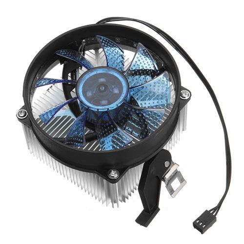 12V DC Copper Core CPU Cooler Fan Computer Cooling Fan Ultra Quiet LED CPU Fan for AMD/Intel 115X 7