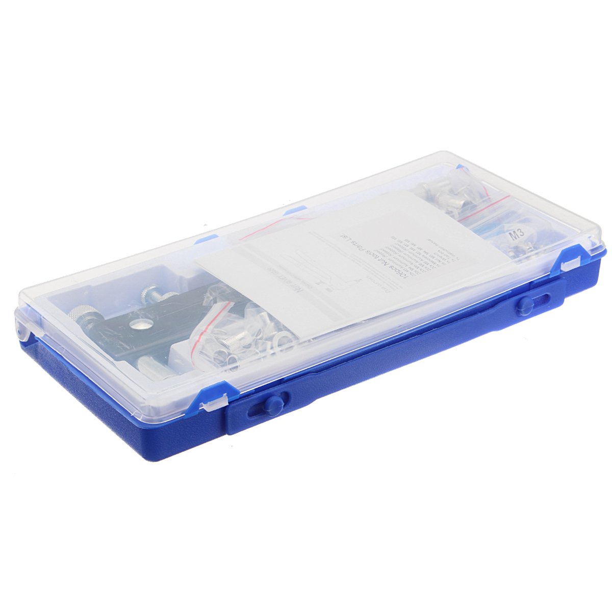 Pop Riveter Gun Rivet Hand Tool Set Kit with 100Pcs Nut Inserts + 5Pcs Mandrels & Box 10 Pop Riveter Gun Rivet Hand Tool Set Kit with 100Pcs Nut Inserts + 5Pcs Mandrels & Box - Image 10