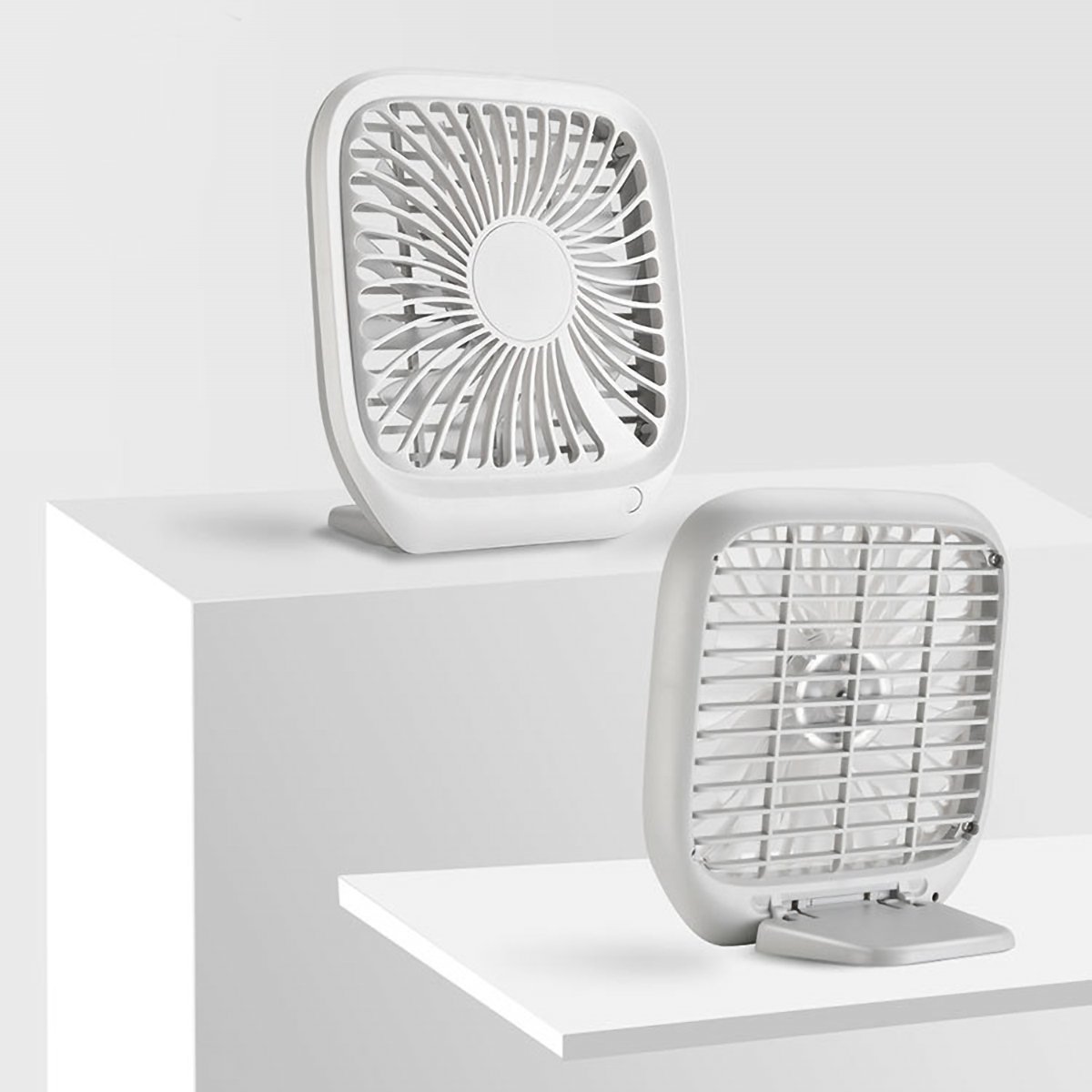 Portable Mini Electric Fan USB Rechargerable Silent Desktop Fan Wind Cooler 3 Portable Mini Electric Fan USB Rechargerable Silent Desktop Fan Wind Cooler - Image 3