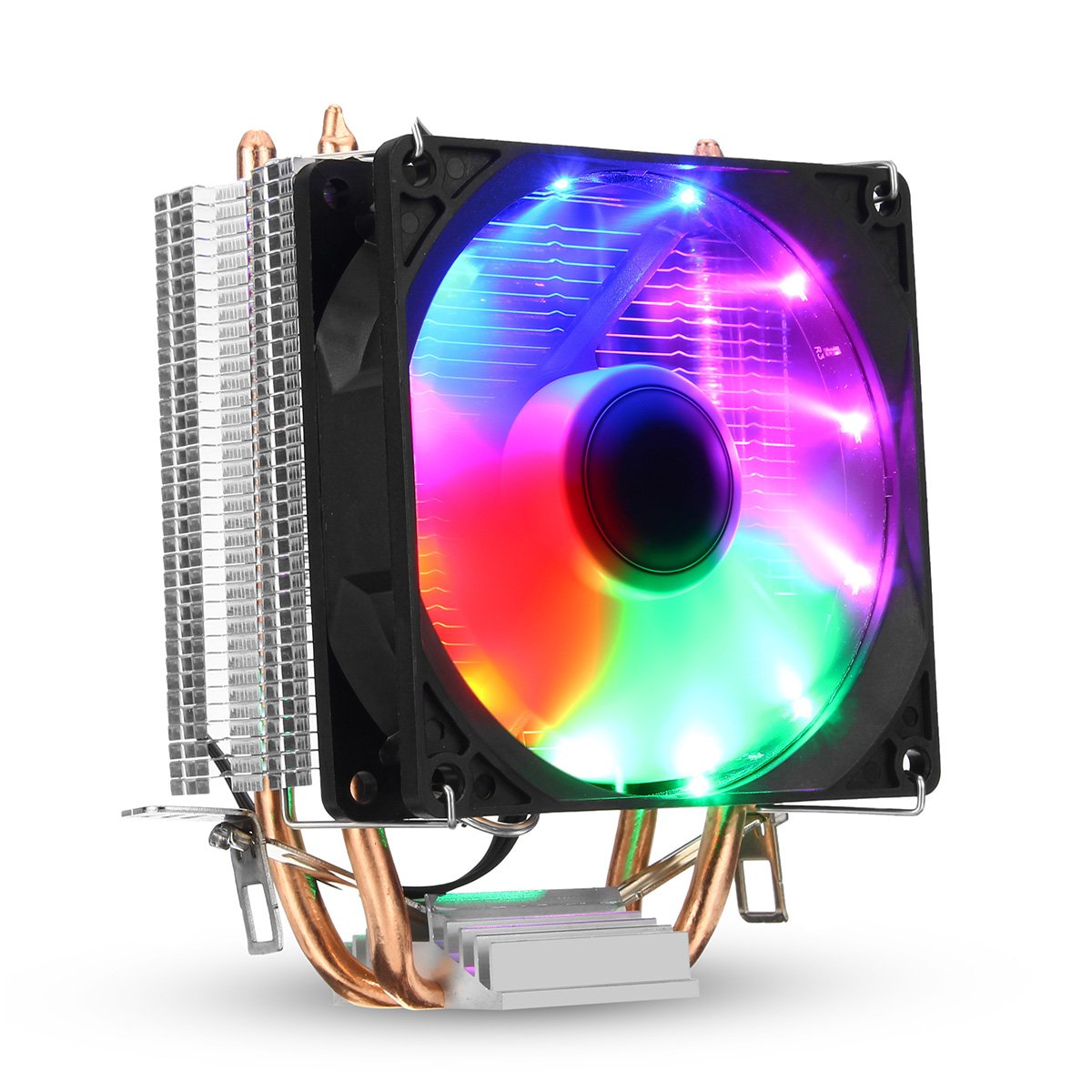 3Pin DC 12V Colorful Backlight 90mm CPU Cooling Fan PC Heatsink for Intel/AMD For PC Computer Case 2