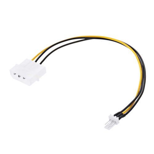 20cm Large 4 Pin IDE to 3 Pin Adapter Cable Power Cable for Cooling Fan Water Pump 5