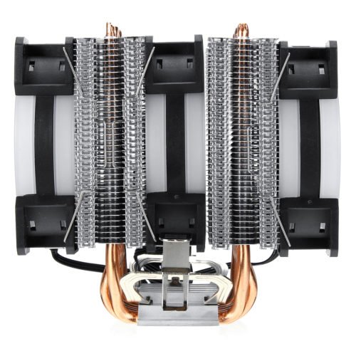 3Pin 3 Fans 6 Heatpipes Colorful Backlit CPU Cooling Fan Cooler Heatsink for Intel AMD 6
