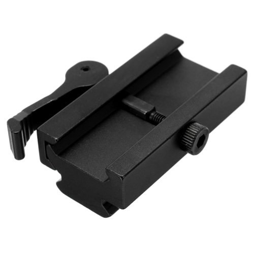 Quick Release Low Profile Compact Riser Quick Detachable 20mm Picatinny Rail Mount Adapter 6