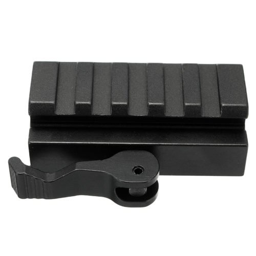 Quick Release Low Profile Compact Riser Quick Detachable 20mm Picatinny Rail Mount Adapter 4