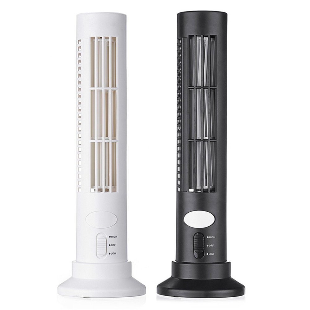 Portable Mini USB Leafless Tower Fan Ultra-quiet Desk Cooling Fan Purifier For Home Computer Office 1 Portable Mini USB Leafless Tower Fan Ultra-quiet Desk Cooling Fan Purifier For Home Computer Office