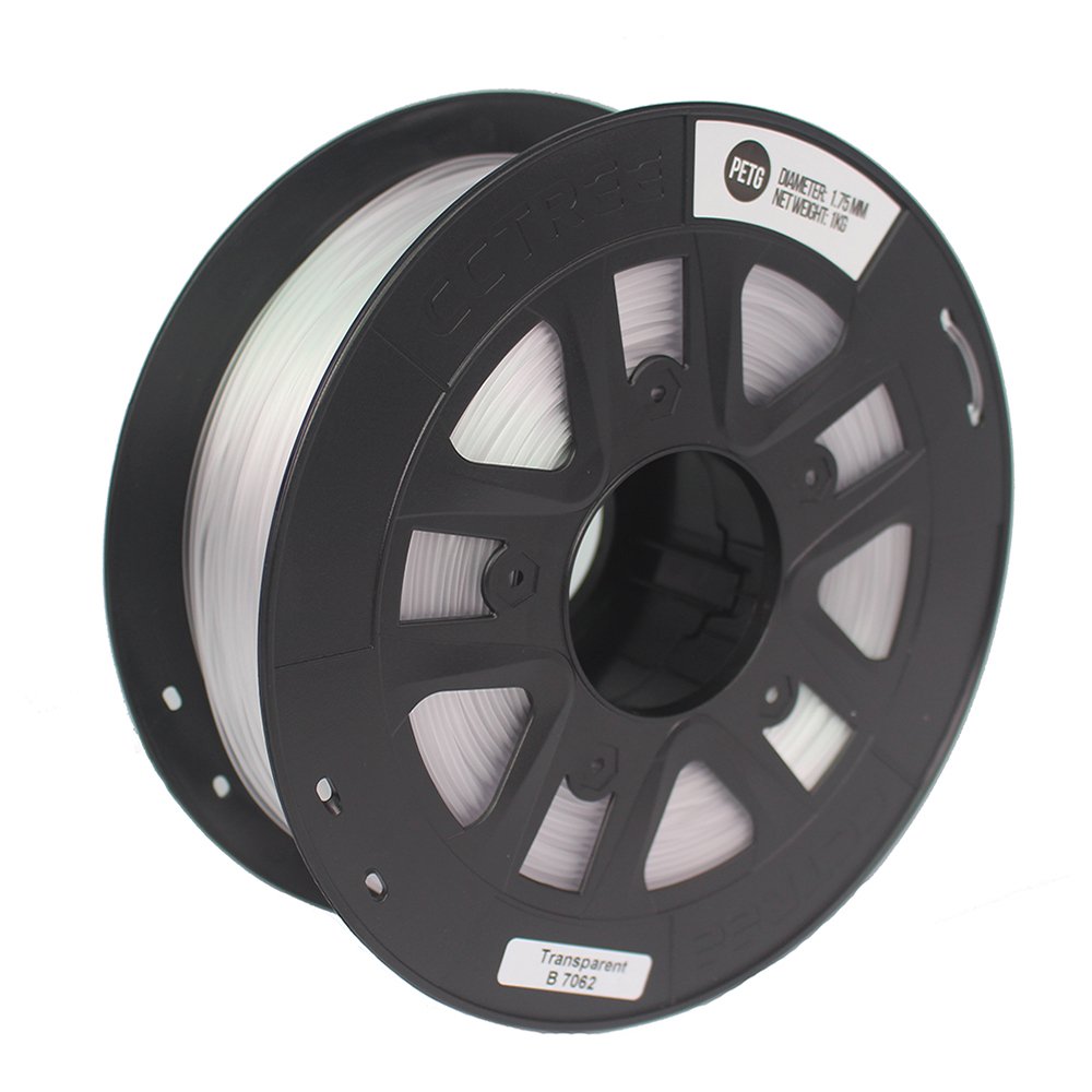 CCTREE® 1.75mm 1KG/Roll Black/White/Blue/Red/Green/Transparent PETG Filament for Creality CR-10/CR10S/Ender 3/Tevo/Anet 3D Printer 2 CCTREE® 1.75mm 1KG/Roll Black/White/Blue/Red/Green/Transparent PETG Filament for Creality CR-10/CR10S/Ender 3/Tevo/Anet 3D Printer - Image 2