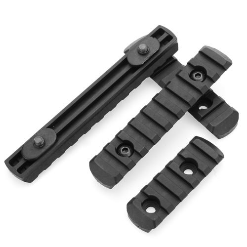 Tactical Polymer Picatinny Rail Sections 5/7/9/11 Slot 2 Colors for Handguard Laser Scope Flashlight 6