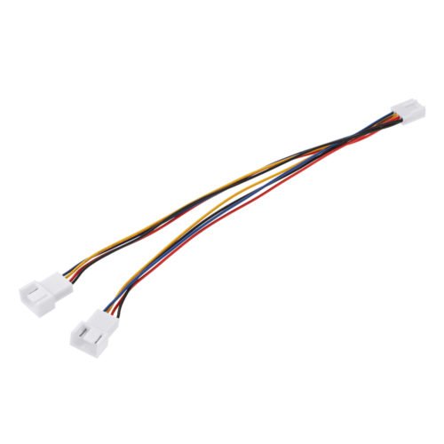 20cm 4 Pin 1-to-2 Female to Male PWM CPU Cooling Fan Adapter Cable Extension Cable 3