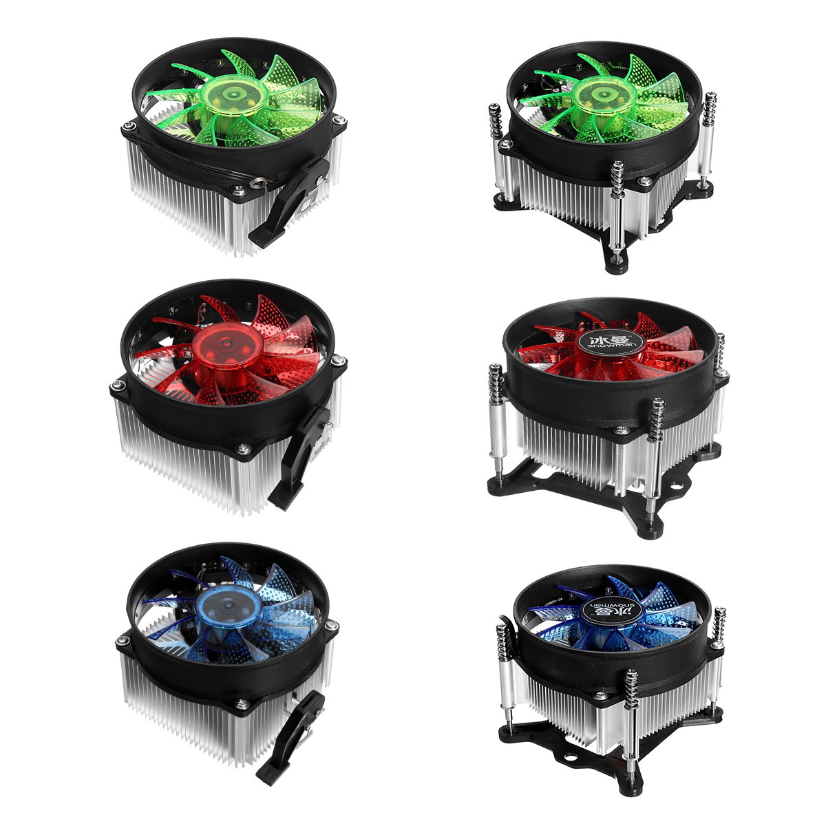 12V DC Copper Core CPU Cooler Fan Computer Cooling Fan Ultra Quiet LED CPU Fan for AMD/Intel 115X 1 12V DC Copper Core CPU Cooler Fan Computer Cooling Fan Ultra Quiet LED CPU Fan for AMD/Intel 115X