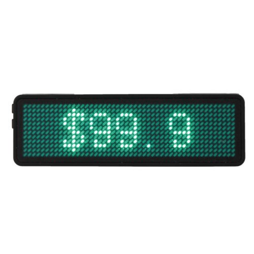12 x 48 Pixels Programmable LED Digital Scrolling Message Name Tag ID Badge Holder Board 4