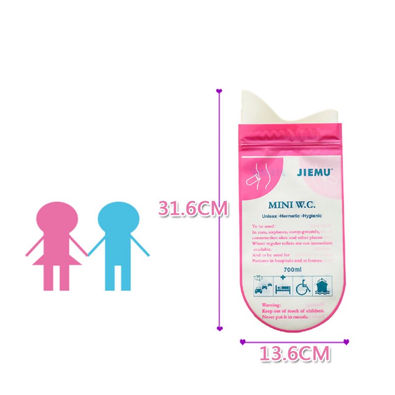 IPRee™ 4pcs 700ml Portable Urine Bag Travel Emergency Mini Toilet WC Disposable Urinal Storage Pack 2 IPRee™ 4pcs 700ml Portable Urine Bag Travel Emergency Mini Toilet WC Disposable Urinal Storage Pack - Image 2